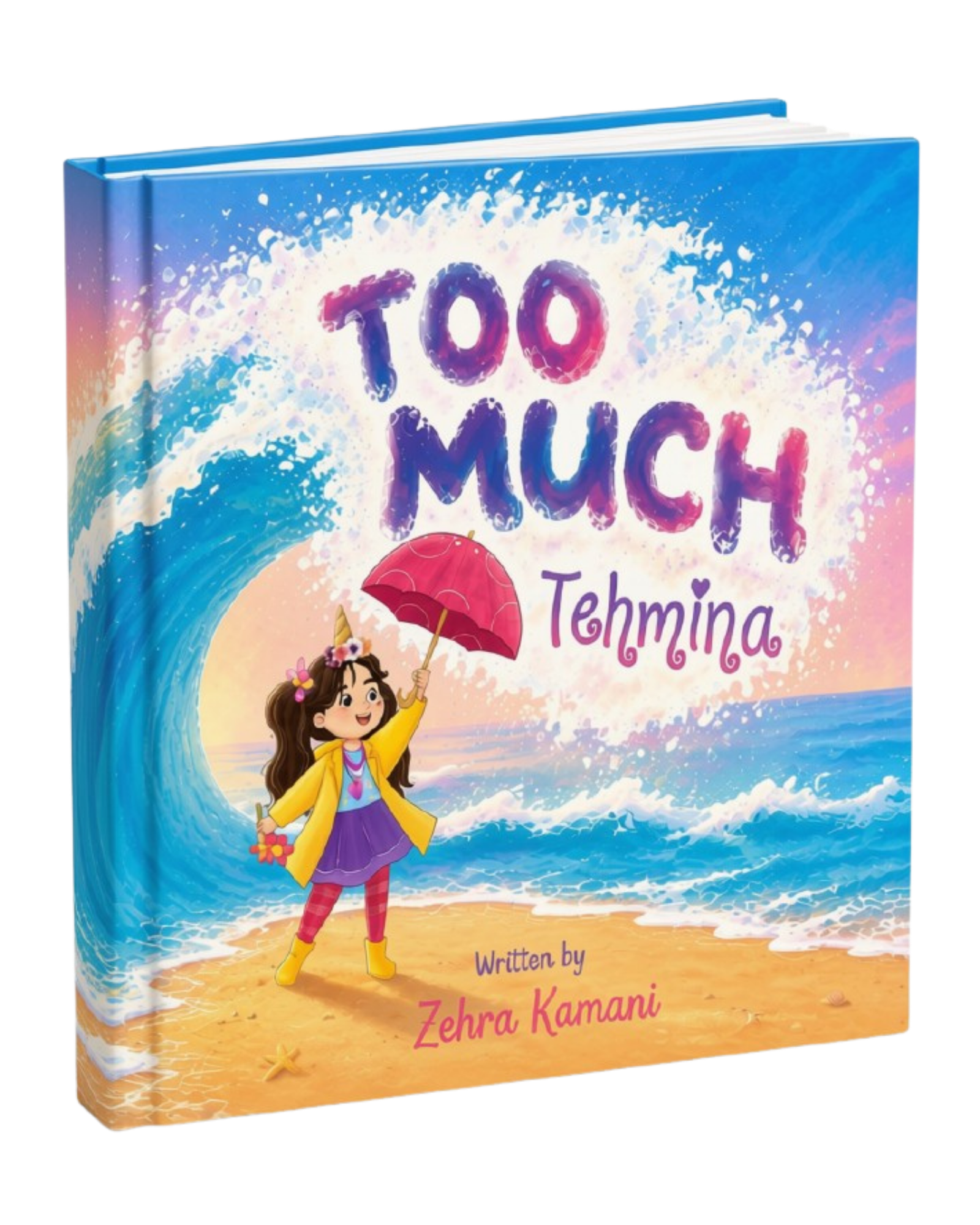 Too Much Tehmina illustrated book mockup