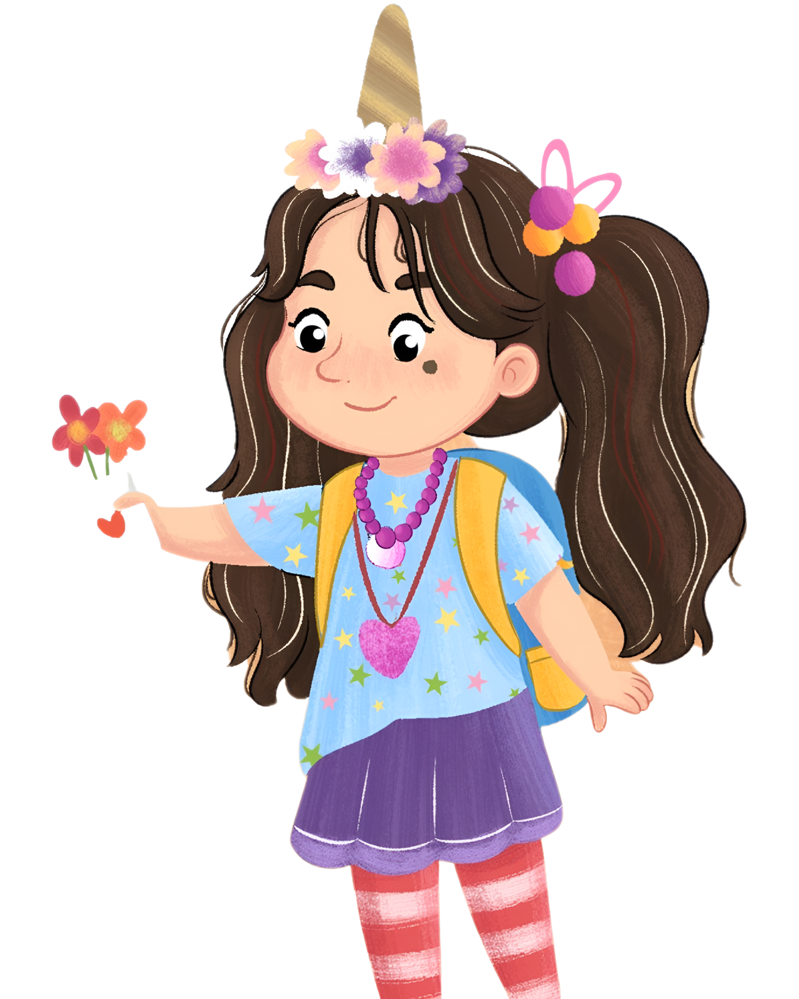 Happy Tehmina with flowers